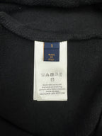 Louis Vuitton black hoodie interior neck label with size and care information