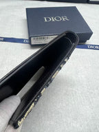 Small bag opened with dark interior and zipper top edge