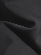 Moncler black short-sleeve T-shirt fabric close-up