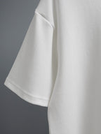 White T-shirt short sleeve and side seam