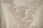 Beige Louis Vuitton T-shirt large rhinestone-style emblem graphic