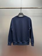 Polo Ralph Lauren crewneck sweatshirt back view, navy blue