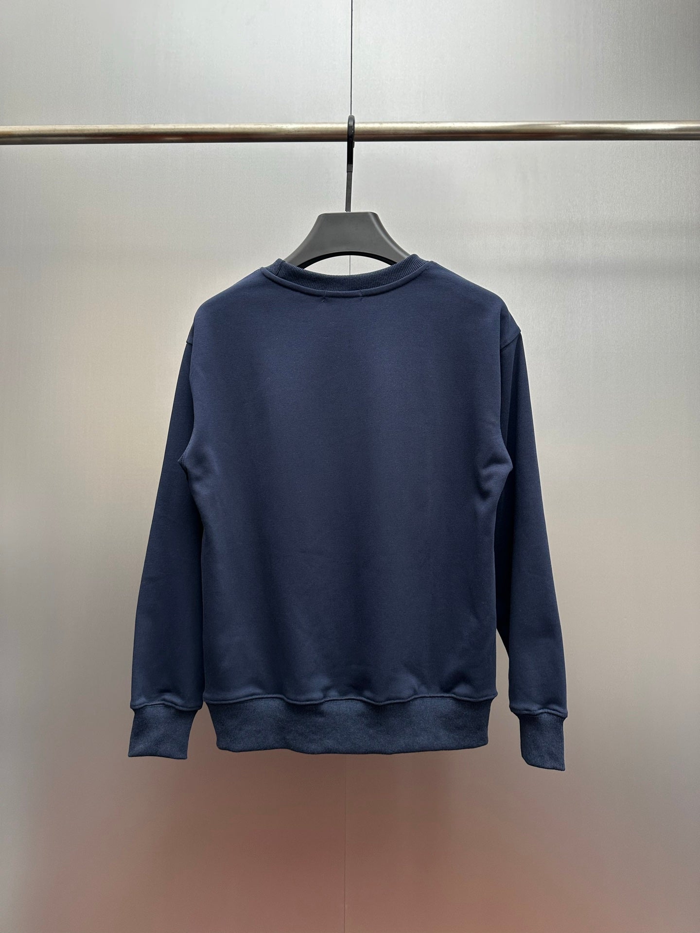 Polo Ralph Lauren crewneck sweatshirt back view, navy blue