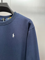 Polo Ralph Lauren sweatshirt chest logo with ribbed crew neckline