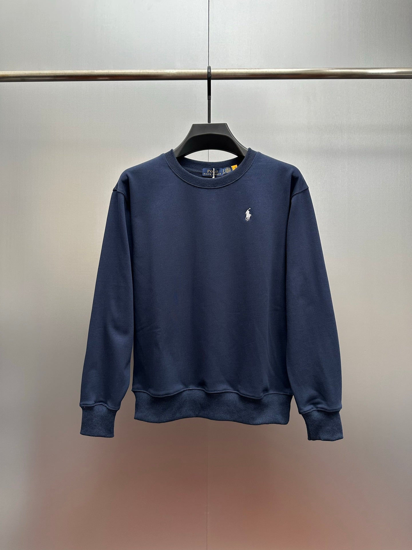 Polo Ralph Lauren crewneck sweatshirt in navy blue with small chest logo