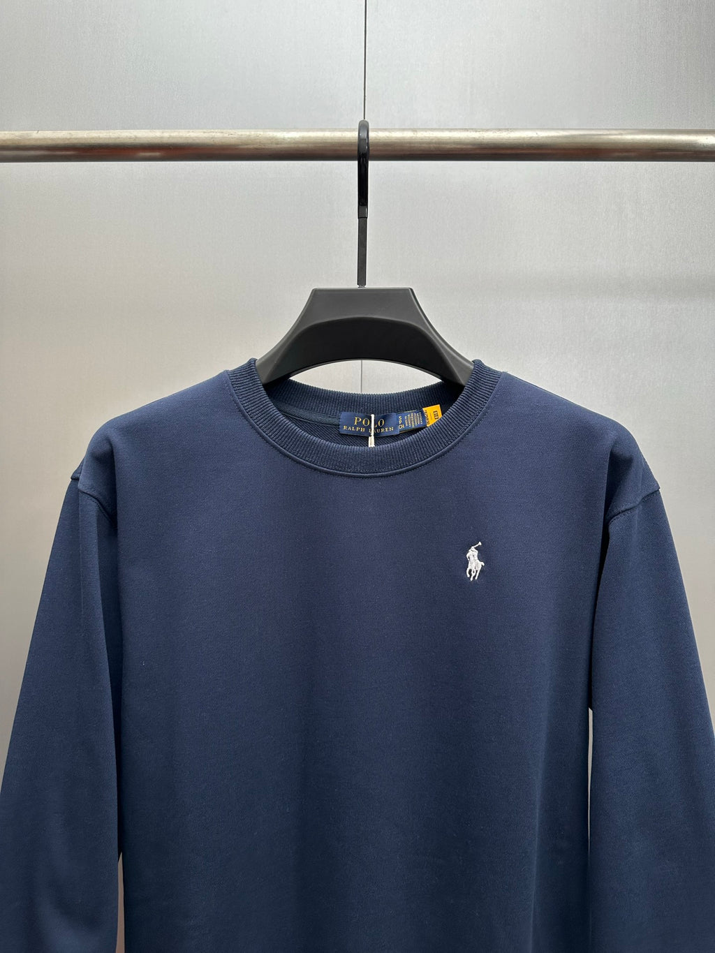 Polo Ralph Lauren crewneck sweatshirt with ribbed crew neck and small horse logo