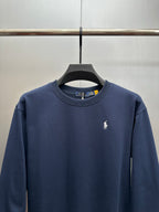 Polo Ralph Lauren crewneck sweatshirt with ribbed crew neck and small horse logo