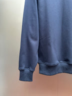 Polo Ralph Lauren sweatshirt side view with ribbed hem and sleeve cuff