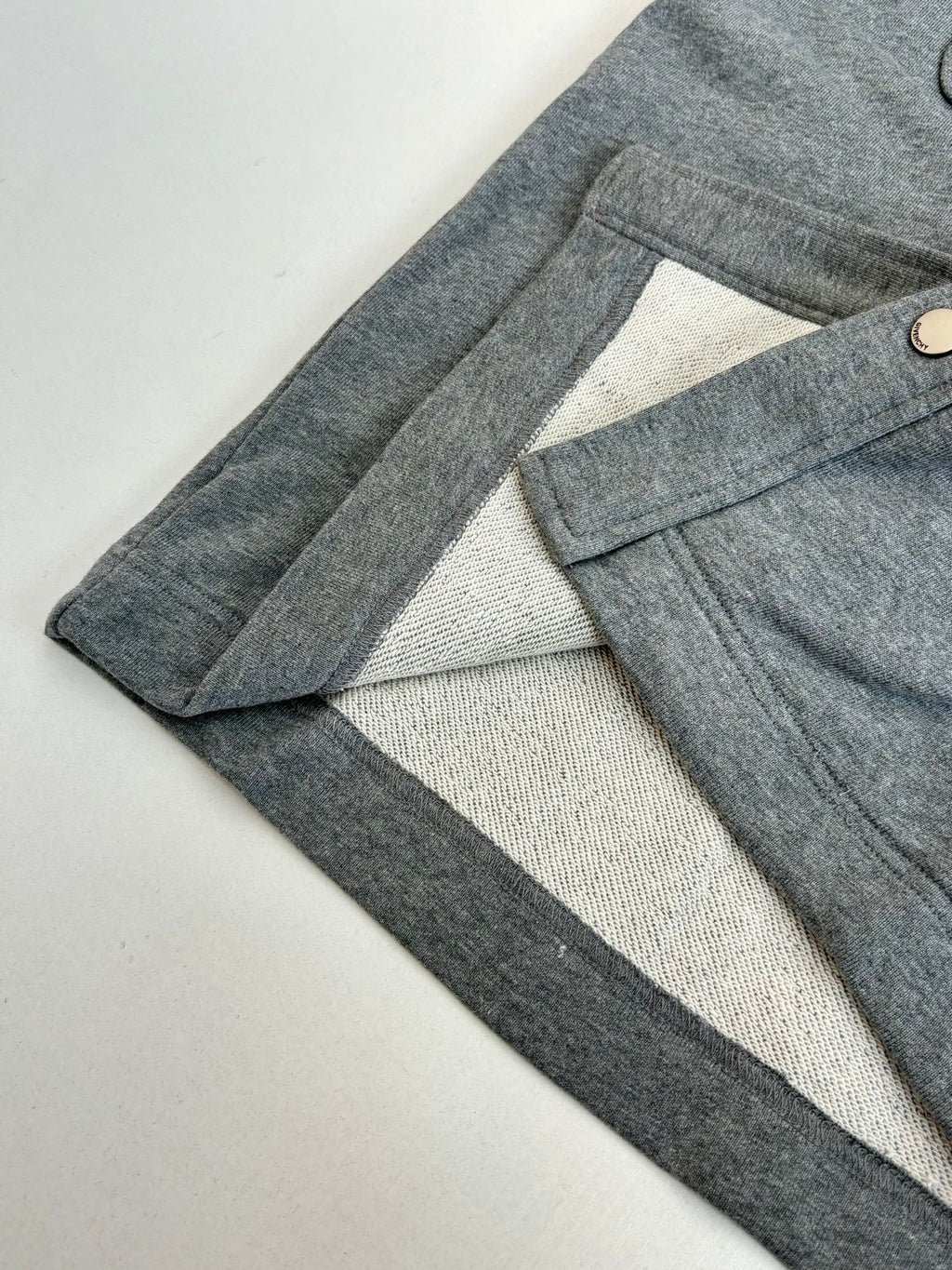 Givenchy gray trousers with side seam and button closure