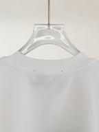 White crew-neck T-shirt back view, no visible print