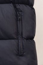 Moncler puffer jacket center zip detail, dark navy