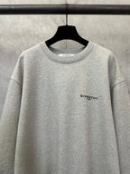 Givenchy grey crewneck sweatshirt with chest logo detail