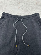 Louis Vuitton pants in heather gray with gray drawstring and elastic waist