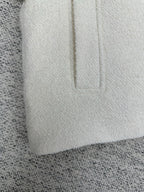 Off-white hoodie hem with zipper seam detail
