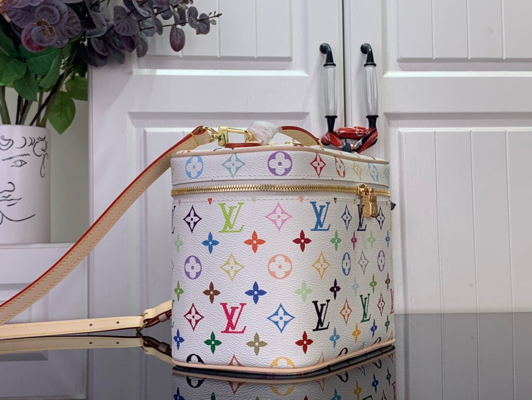Louis Vuitton multicolor monogram crossbody bag with long leather strap