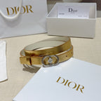 Gold glitter belt with silver buckle and oval crystal ornament