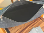 Dior hobo bag interior with zip opening and dark lining