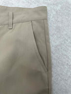 Louis Vuitton pants side seam and tapered hem, light beige