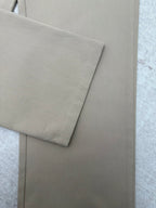 Louis Vuitton pants folded fabric with straight-leg shape, light beige
