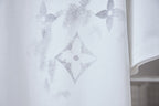 Louis Vuitton white T-shirt with textured monogram diamond motif