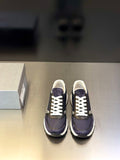 Prada unisex sneakers, dark navy with white laces and cream midsoles