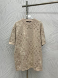 Louis Vuitton monogram short-sleeve T-shirt, light beige, crew neck