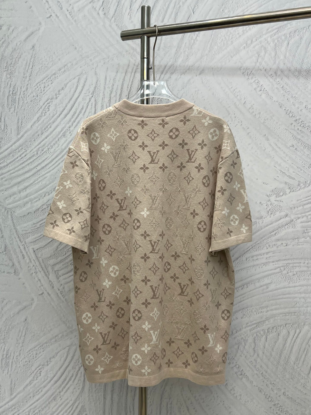 Louis Vuitton monogram short-sleeve T-shirt, beige, crew neck