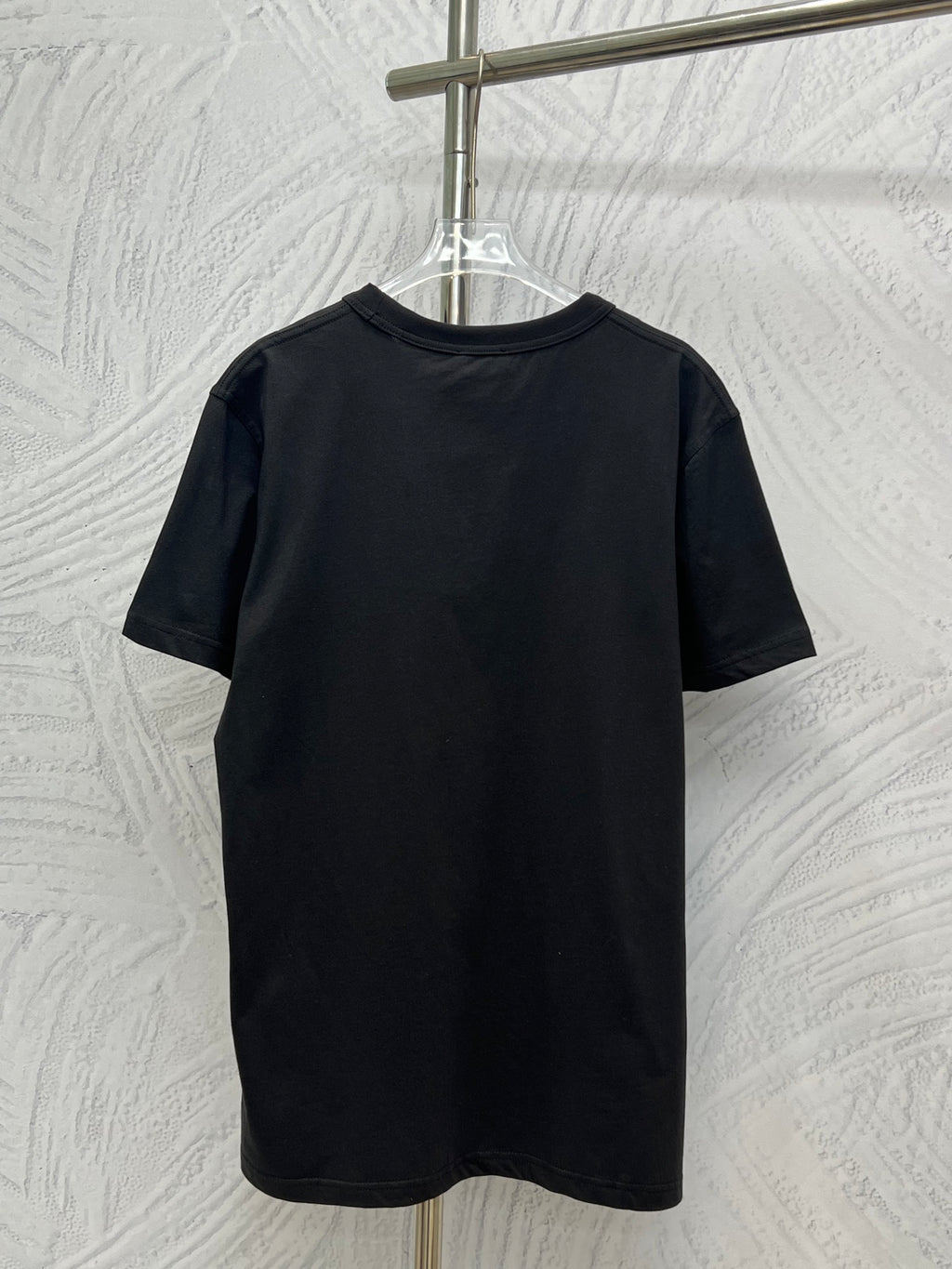 Dior short-sleeve T-shirt, dark; crew neck, plain back view