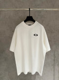 Balenciaga white T-shirt with small black logo at chest
