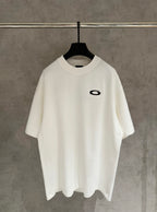 Balenciaga white T-shirt with small black logo at chest