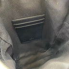 Gucci bag interior, fabric lining with stitched slip pocket