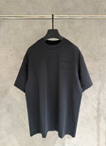 Louis Vuitton short-sleeve T-shirt, dark charcoal, small chest logo print