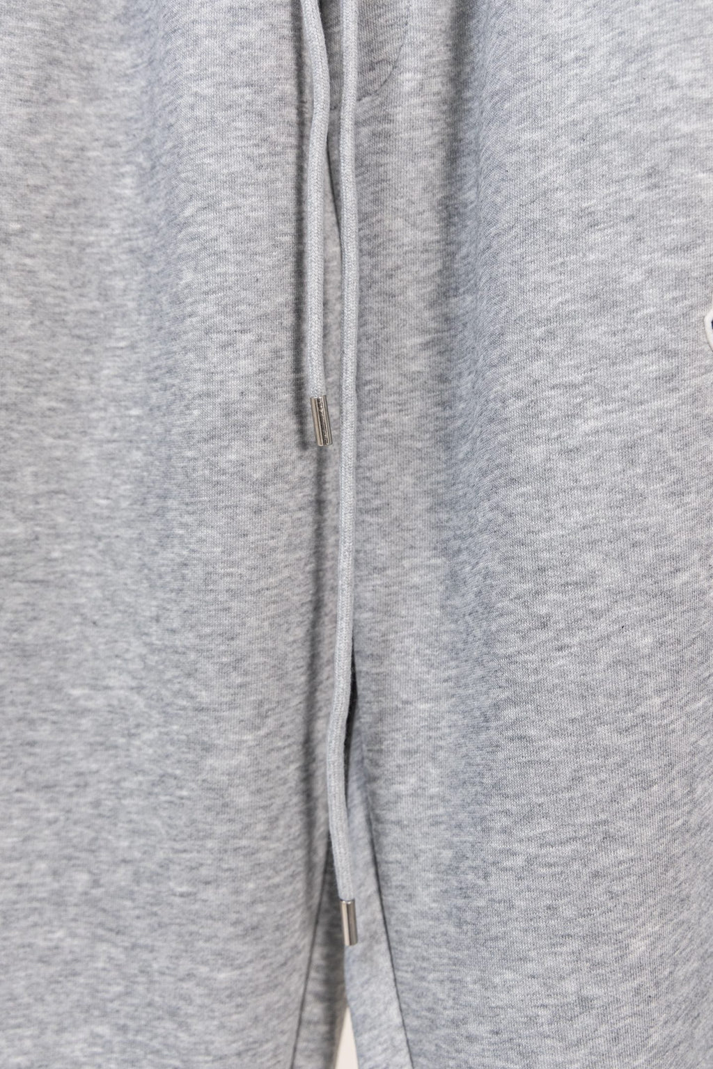 Moncler gray sweatpants with drawstring and straight cut leg