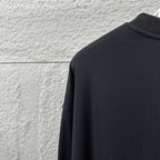 Amiri crewneck sweatshirt detail, dark navy knit near back collar