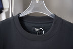 Fendi navy crewneck T-shirt with inner label at the collar