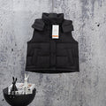 Ralph Lauren black puffer vest with stand collar and front zipper
