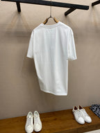 White Christian Dior short-sleeve T-shirt, plain back view