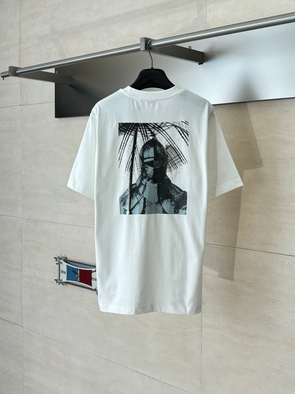 Burberry white T-shirt with large back graphic print