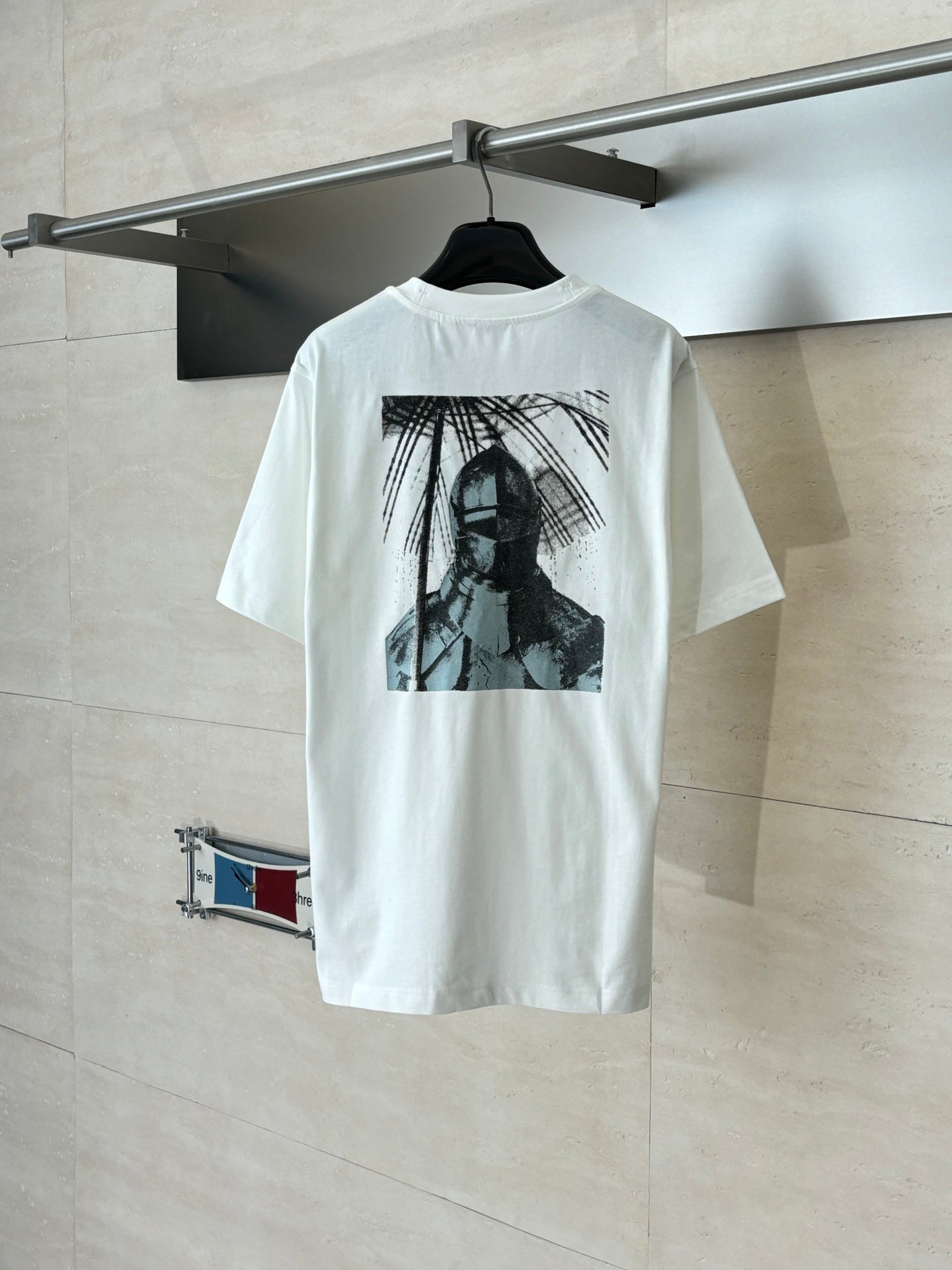 Burberry white T-shirt with large back graphic print