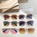 Bvlgari sunglasses assortment: mixed frames with tinted lenses and gold details