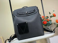 Louis Vuitton bag in dark blue leather, front flap with top handle and crossbody strap