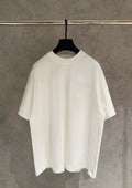 White Dior short-sleeve T-shirt with ribbed crew neck and small chest logo