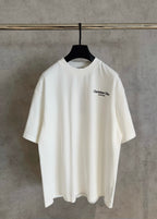 White Christian Dior short-sleeve T-shirt with small chest logo, crew neck