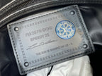 Louis Vuitton bag leather serial tag with Speedy 25 and blue logo seal