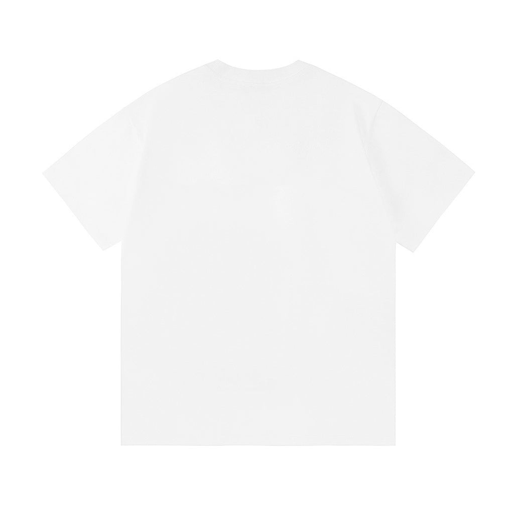 White short-sleeve T-shirt back view