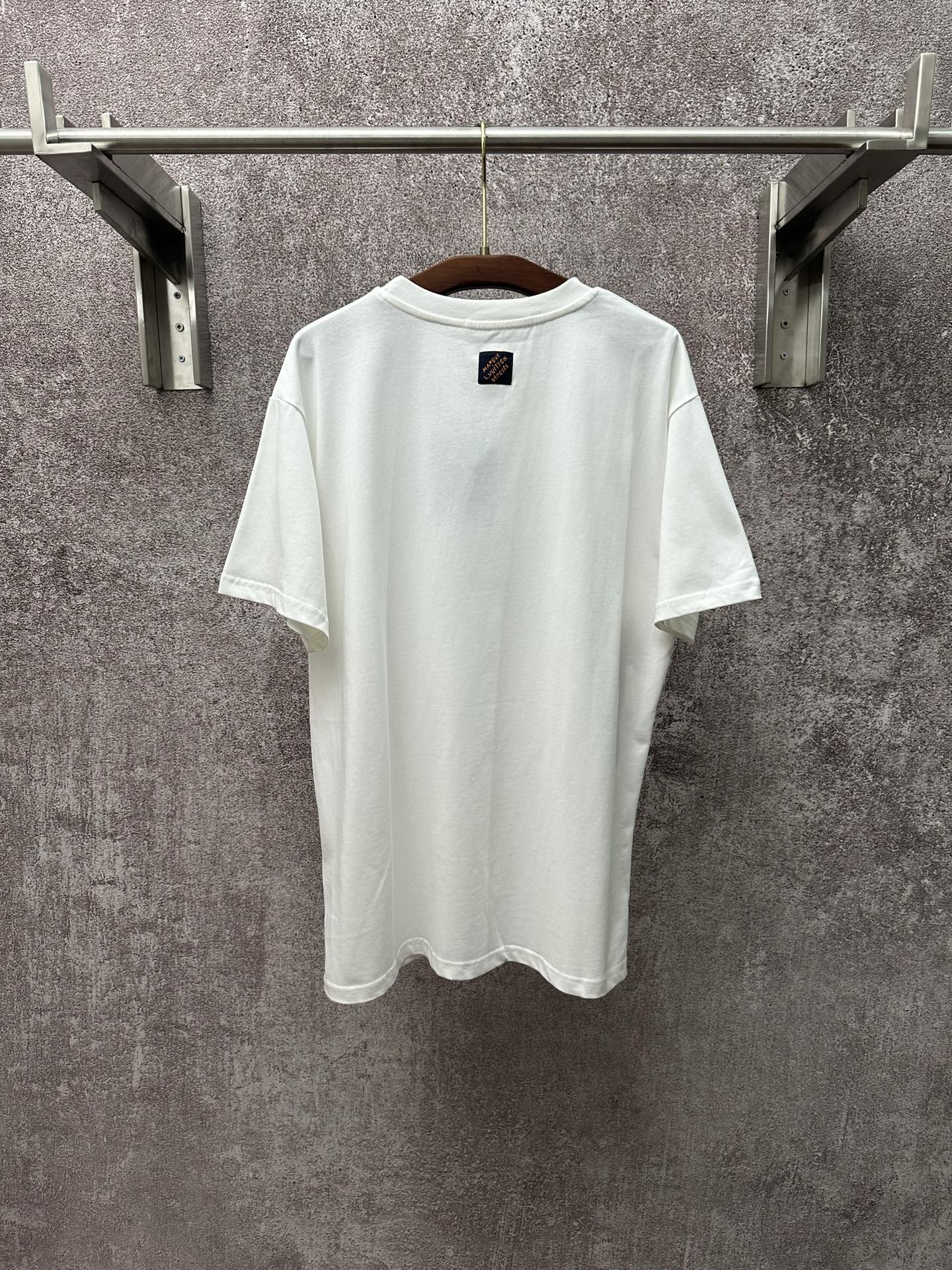 Louis Vuitton short-sleeve T-shirt in white with small back logo patch