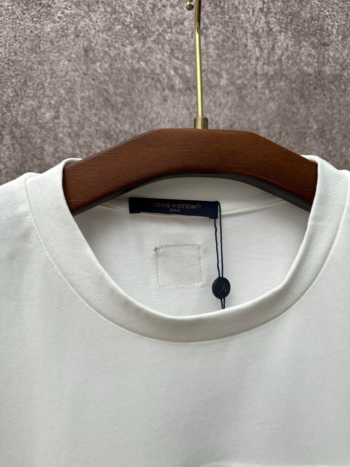 Louis Vuitton white crewneck T-shirt with inner neck tag