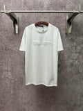 Louis Vuitton short-sleeve T-shirt in white with chest script logo