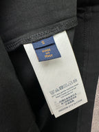 Interior clothing tag: size S, Made in Italy, and fabric care instructions