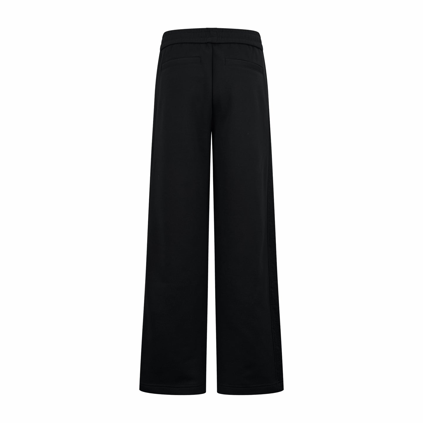 Black wide-leg Dior pants with back welt pockets